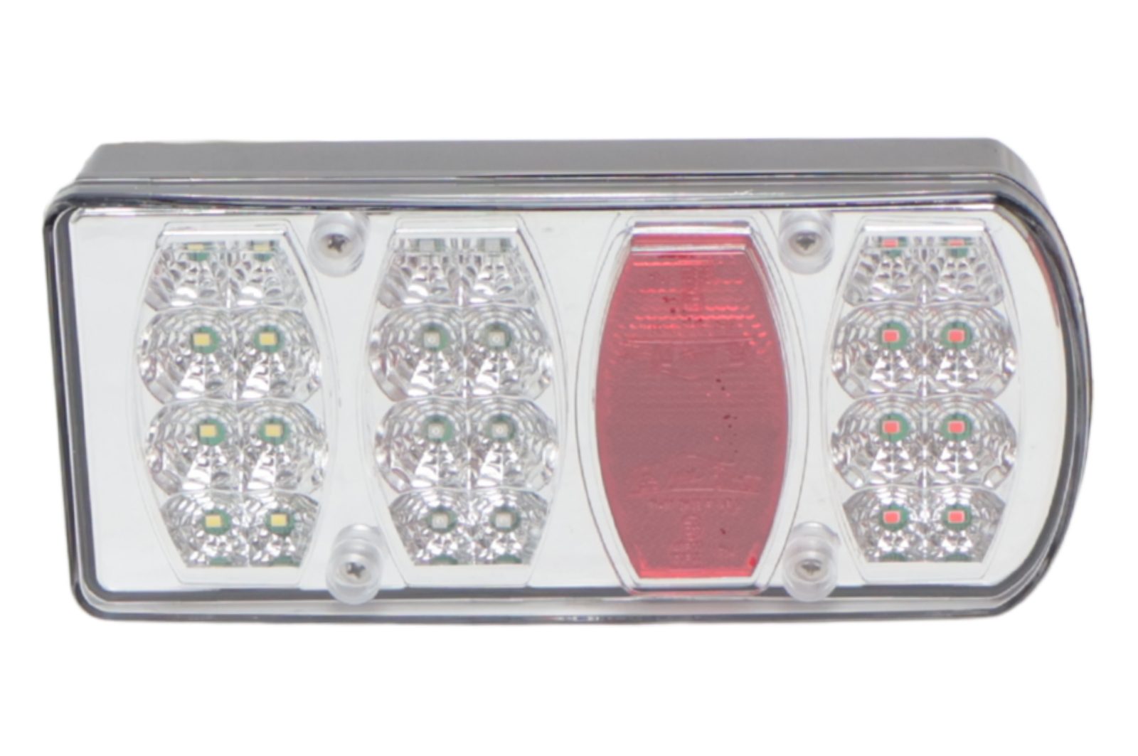 Rear light – Cantonal LED – right – 5-pin connector – 228 x 100 x 53 mm