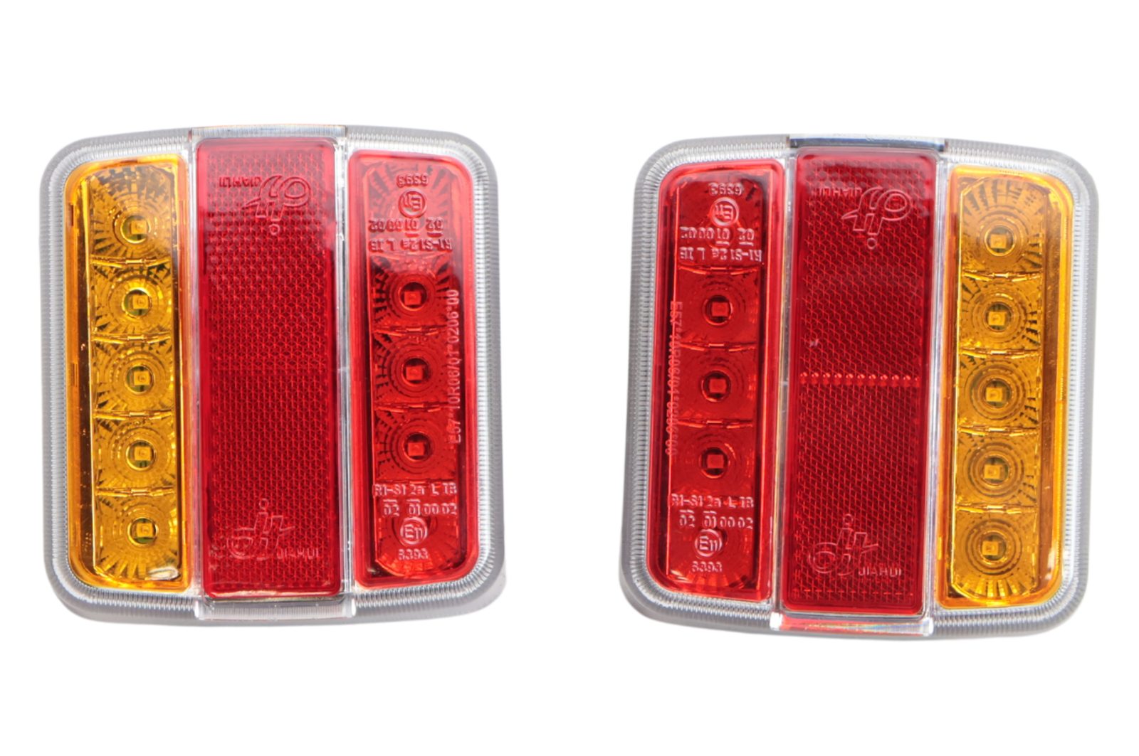 Rear light set – Cantonal LED – 4 functions – 105 x 98 x 35 mm – 5-pin connector