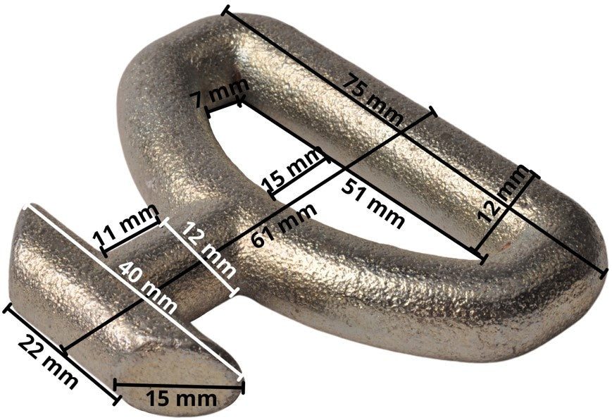 Replacement hook for Anssems car transporter wheel strap