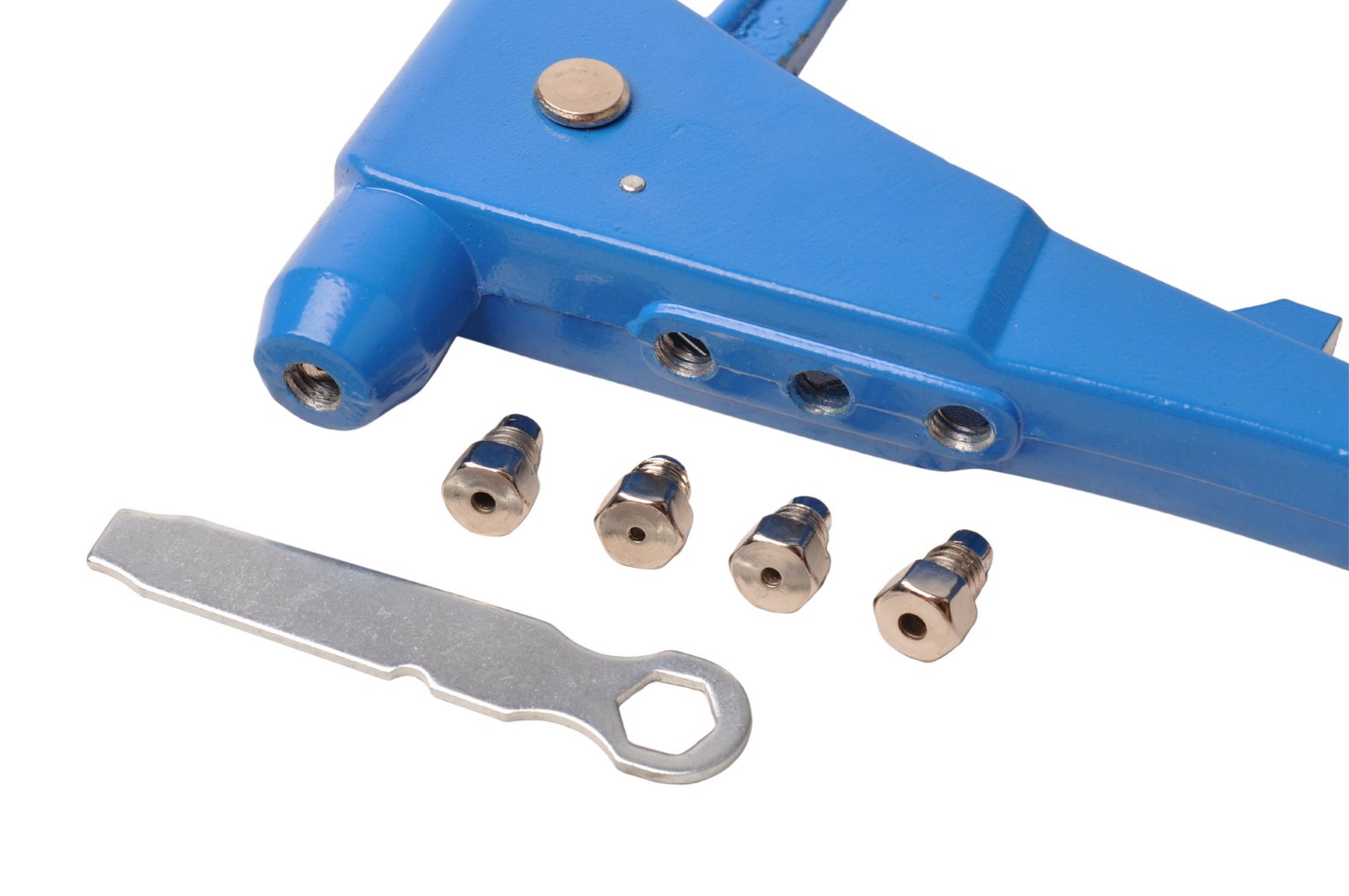 Rivet gun 2.4–4.8 mm – with interchangeable nosepieces and soft-grip handles