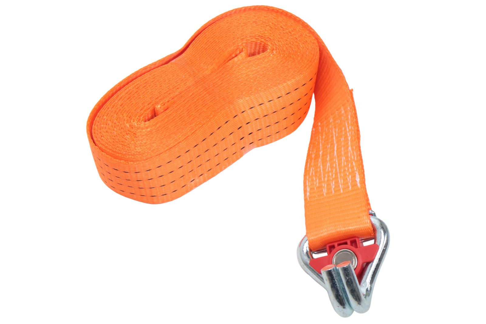Ratchet strap with magnetic hook – 800 x 5 cm – 4000 kg – 2-part – orange