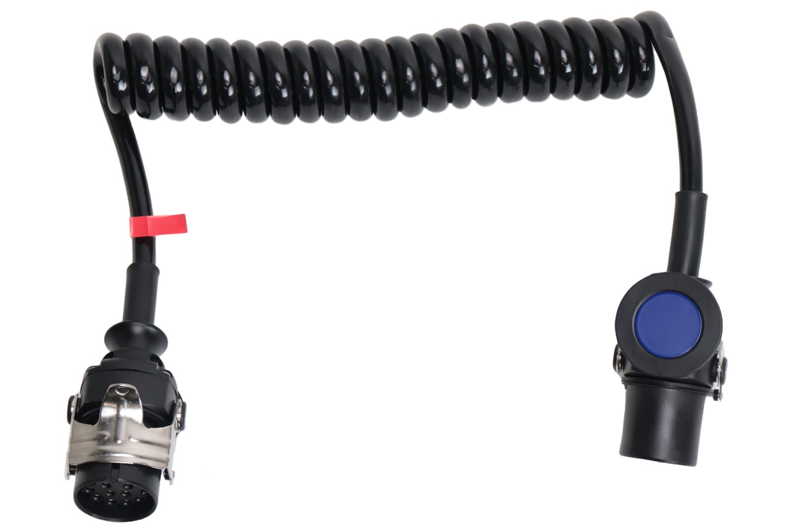 ADR coiled cable for trucks – 15-pin – 2.5 m – 24 V