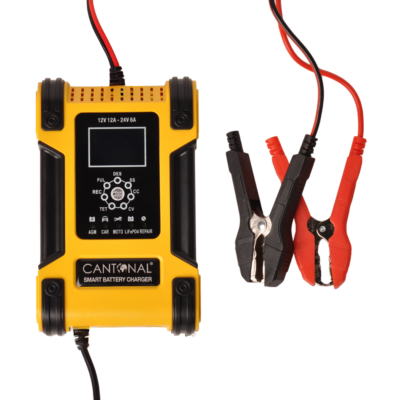 Smart battery charger 12 V/24 V – 12 A/6 A – 7-stage charging