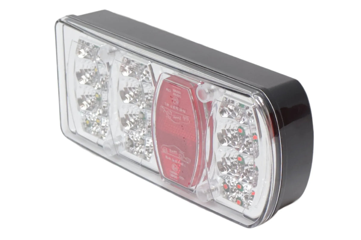 Rear light – Cantonal LED – right – 5-pin connector – 228 x 100 x 53 mm