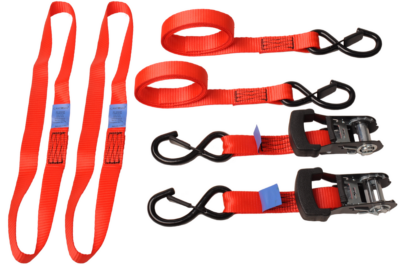 Universal motorcycle tie-down straps 180 cm – 350 kg