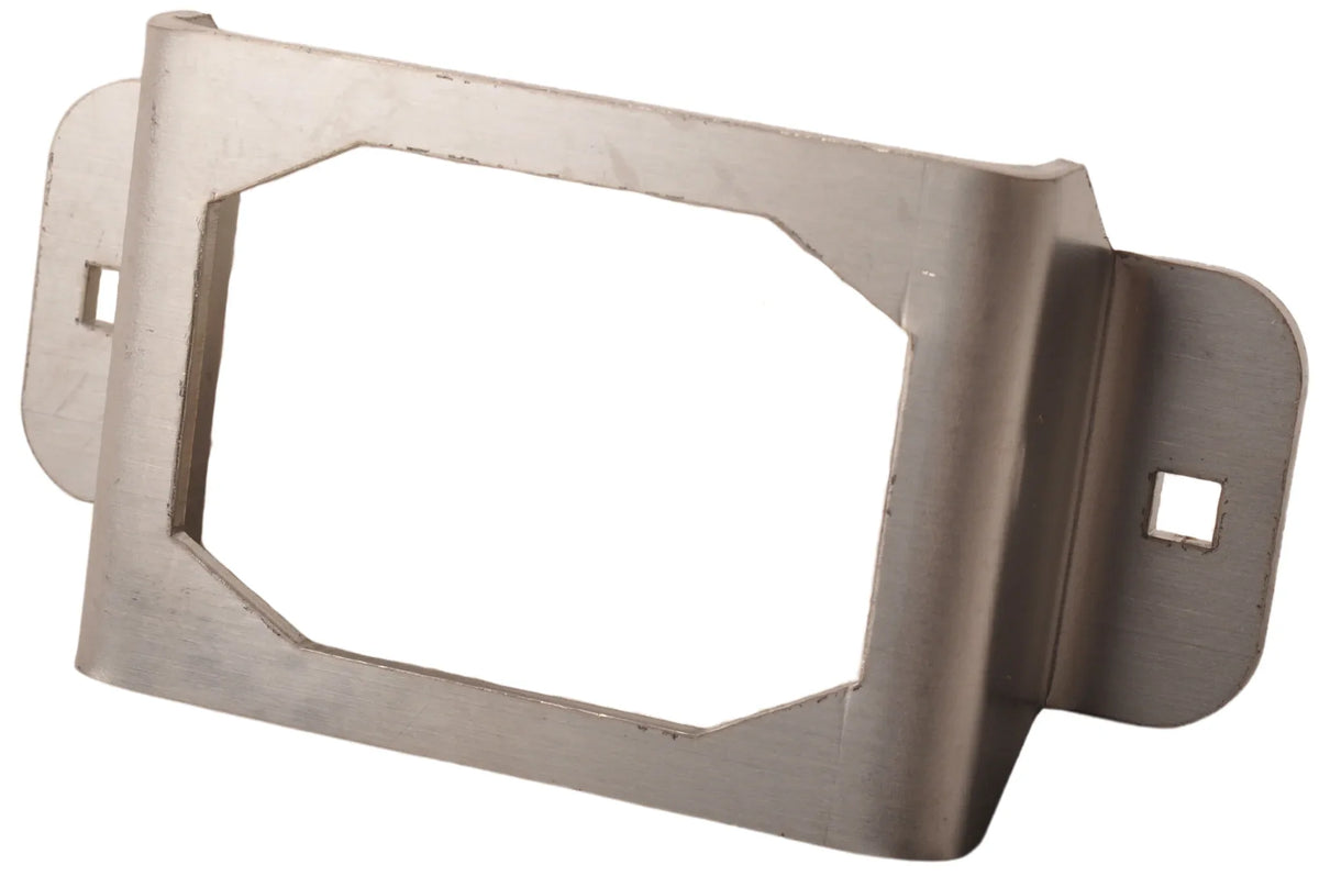 Protective guard for Aspöck Flexipoint rear lights – stainless steel – 130 x 64 x 27 mm