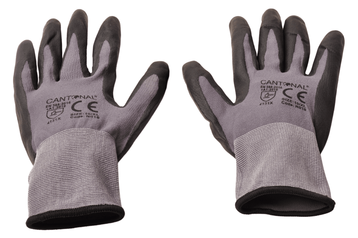 PU-flex grip gloves with breathable back – 1 pair