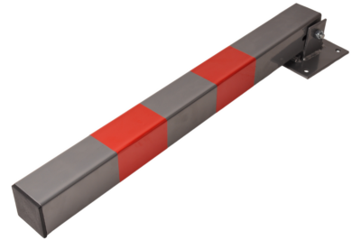 Lockable parking post – 650 x 60 x 60 mm – grey/red – high quality