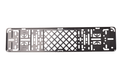 Plastic number plate holder for cars