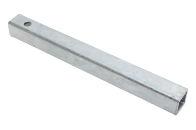 Galvanised steel adjustment tube 30 x 30 x 300 mm