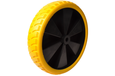 Wheelbarrow wheel – 4.00-8 – solid puncture-proof tyre – plastic rim – max. load 150 kg – axle bore 20 mm