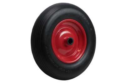Wheelbarrow wheel – 4.00-8 – puncture-proof with steel rim – max. load 200 kg – axle bore 25 mm – incl. roller bearing