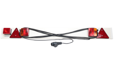 Plastic trailer light bar – 137 cm – 8 m main cable – 13-pin – Plug & Play