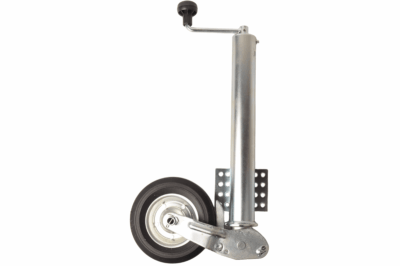 Trailer jockey wheel – round 60 mm – load capacity 250 kg – automatic fold-up