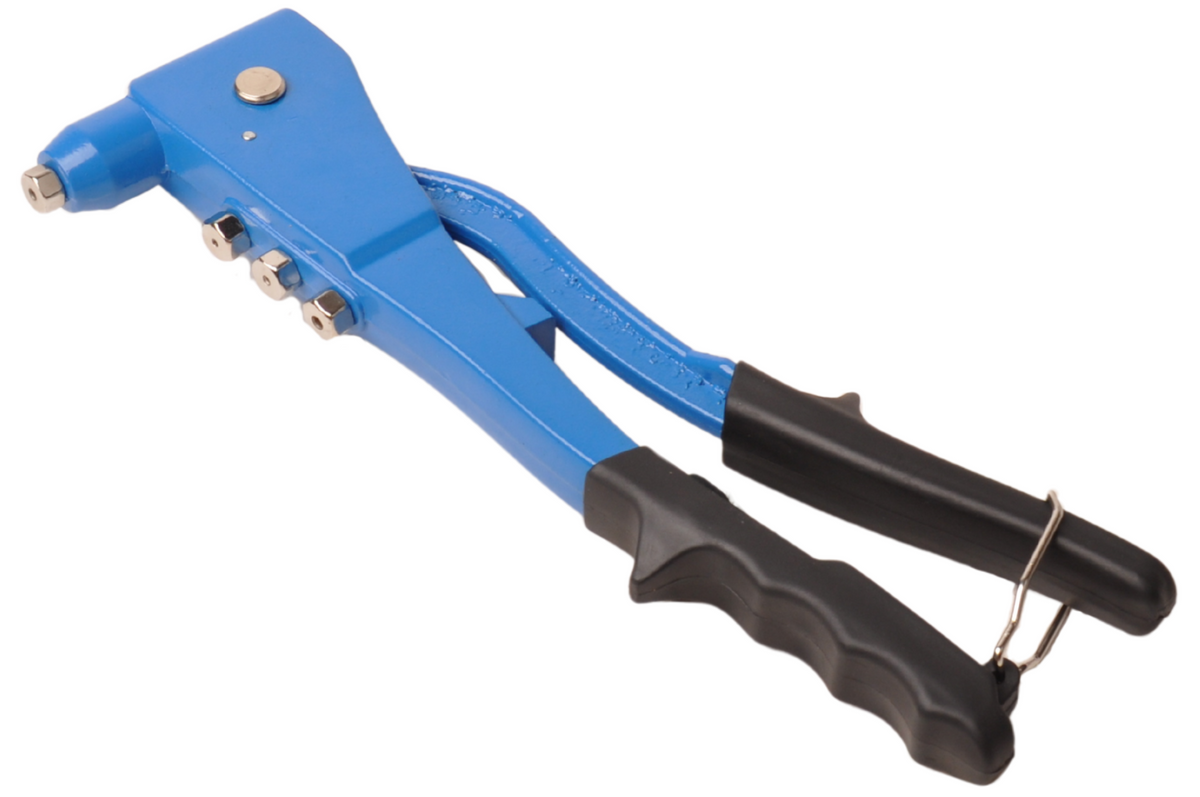 Rivet gun 2.4–4.8 mm – with interchangeable nosepieces and soft-grip handles