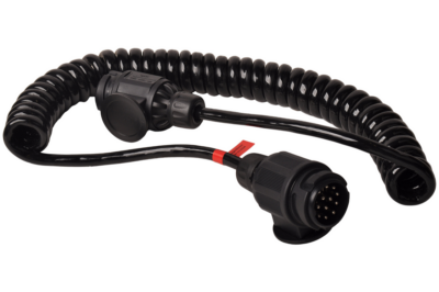 Premium coiled adapter cable – 2x 13-pin plug – 90 to 250 cm – 13-core