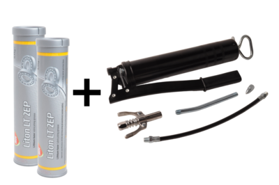 Professional grease gun incl. 2 grease cartridges