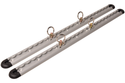 Aluminium airline rail set – 60 cm long – 45 mm wide – 500 kg breaking load – 2 pieces