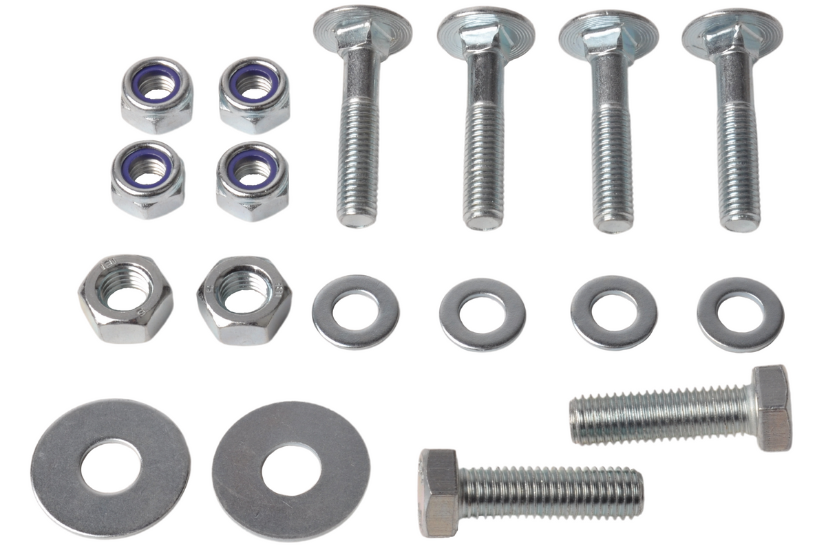 Mounting kit for spare wheel carrier