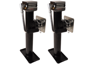 Set of two swivel and wind-down prop stands – 43–70 cm – 2000 kg – incl. flange