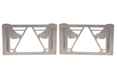 Set of 2 protective guards for Multiled 4 – 253 x 141 x 63.7 mm – with open triangle – stainless steel