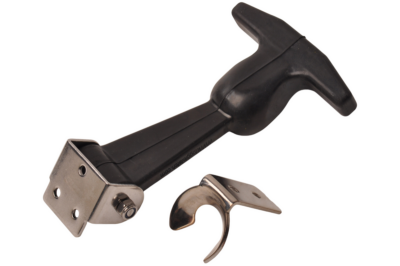 Rubber hood catch incl. keeper – 12 cm