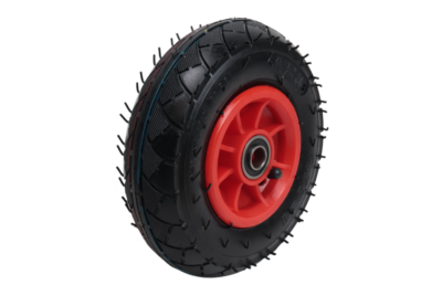 Hand truck wheel – 2.50-4 – pneumatic tyre, plastic rim – max. load 100 kg – axle bore 16 mm – incl. ball bearing