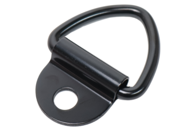 Floor ring / single lashing eye, black, 85 x 41 mm – eye diameter 41 mm