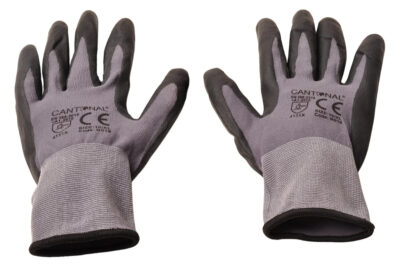 PU work gloves set – 12 pairs (24 pieces) – size XL/10 – nylon/spandex – hard-wearing grip
