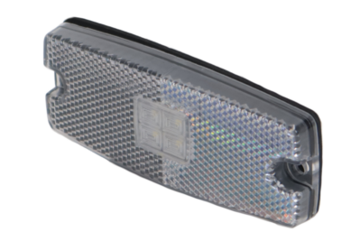 LED side marker light – 110 x 43 mm – 10–30 V – white – loose-wire connection